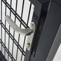 Wellker Flügeltor mittel Anthrazit 1-flügelig 3