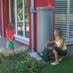 Garantia Säulentank Regentonne steingrau Regenfass, 4