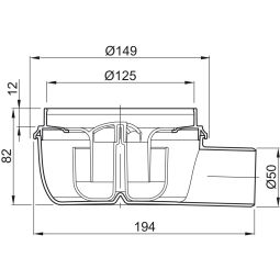 ACO Badablaufkörper Easyflow flach Ablauf 3