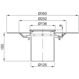 ACO Badablauf Aufsatz inkl. Rost 4