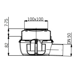 ACO Badablauf 100x100mm Easyflow flach 3