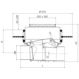 ACO Rückstauverschluss Triplex-K-2 mit Schachtsystem 4