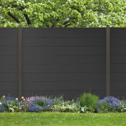 Wellker Sichtschutzzaun Steckzaunelement Capri Set 3