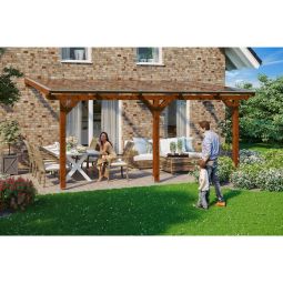 Skan Holz Terrassenüberdachung Andria Terrassendach 3