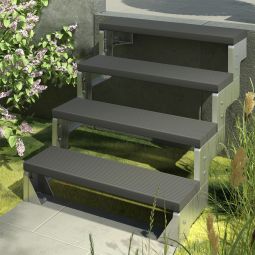 DOLLE Außentreppe Gartentreppe Gardentop Komplettset 4
