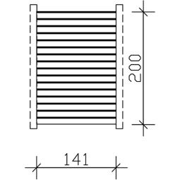 Skan Holz Seitenwand Profilschalung ohne 3