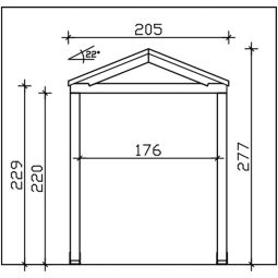 Skan Holz Vordach Sellin Dach 5