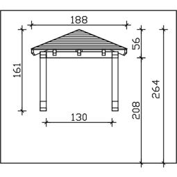 Skan Holz Vordach Wesel Dach 5