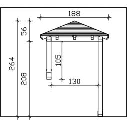 Skan Holz Vordach Wesel Dach 5