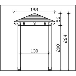 Skan Holz Vordach Wesel Dach 7