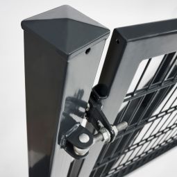 Wellker Flügeltor schwer Anthrazit 2-flügelig 8