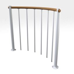 Minka Brüstungsgeländer weiß mit vertikalen 3