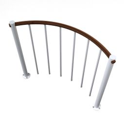 Minka Brüstungsgeländer weiß mit vertikalen 4