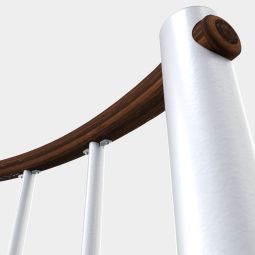 Minka Brüstungsgeländer weiß mit vertikalen 6