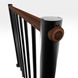 Minka Brüstungsgeländer schwarz mit vertikalen 5