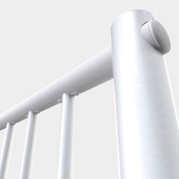 Minka Brüstungsgeländer weiß mit vertikalen 6