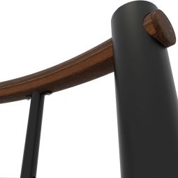 Minka Brüstungsgeländer schwarz mit Untergurten 7