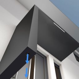 gutta Rechteckvordach BS Plus mit 10