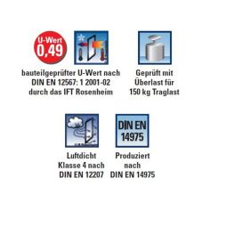 DOLLE Holz Bodentreppe clickFIX 3-teilig, 12