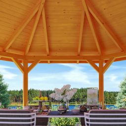 Skan Holz Pavillon Nancy Eiche 4