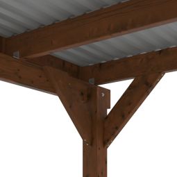 Skan Holz Einzelcarport Friesland mit 5