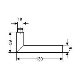 Karcher Türgriff-Garnitur Slimstyle E300B Edelstahl 3