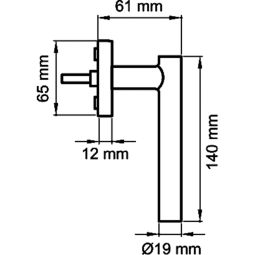 Karcher Fenstergriff Manhattan EF214 Edelstahl 3