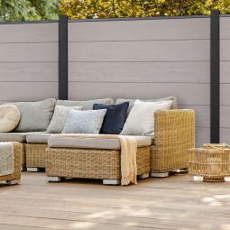 GroJa Solid Grande Steckzaun Sichtschutzzaun 3