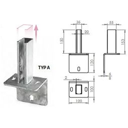 L - Bodenplatte Anthrazitgrau RAL 5