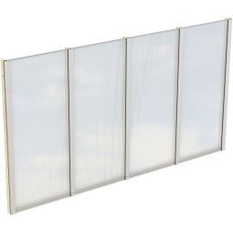 Skan Holz Seitenwand Polycarbonat Freistehend 3