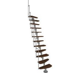 Minka Mittelholmtreppe Monaco grau Raumspartreppe 3