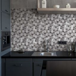 Wellker Metallmosaik Silver Hexagon 30x30 4