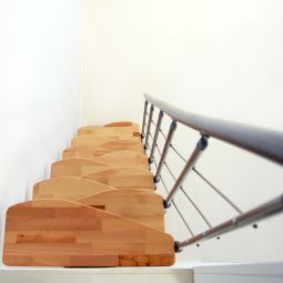 Minka Mittelholmtreppe Nizza grau Raumspartreppe 3