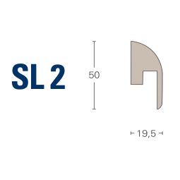 Parador Sockelleiste Uni Weiß glänzend 3