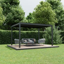 Ximax Aluminium Pergola Shade dunkelgrau 5