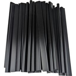 NOOR Klemmschiene Schwarz Sichtschutzstreifen Doppelstabzaun 3