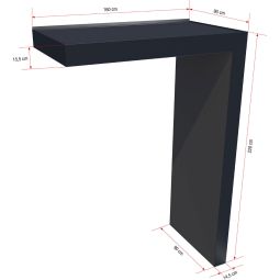 gutta Rechteckvordach BS Plus mit 18