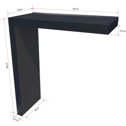 gutta Rechteckvordach BS Plus mit 21
