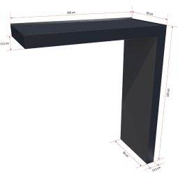 gutta Rechteckvordach BS Plus mit 20