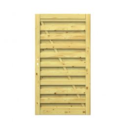 TraumGarten Sichtschutzzaun mit Tor Komplett-Set 3