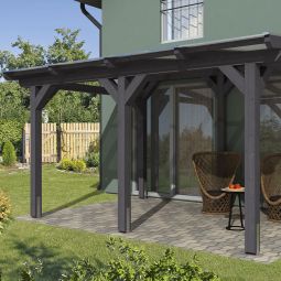 Skan Holz Terrassenüberdachung Siena Terrassendach 5