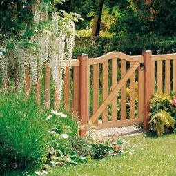 TraumGarten Gartenzaun RAJA Hartholz mit 3