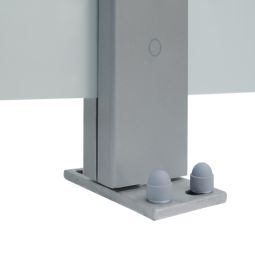 TraumGarten Sichtschutzzaun SYSTEM Klemmpfosten Silber 3