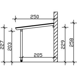 Skan Holz Terrassenüberdachung Andria Terrassendach 6