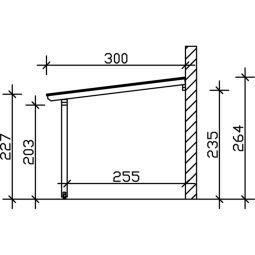 Skan Holz Terrassenüberdachung Ancona Terrassendach 11