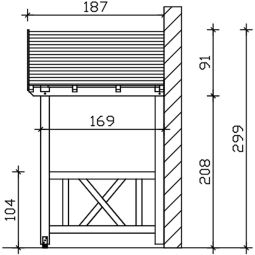 Skan Holz Vordach Stralsund Dach 6