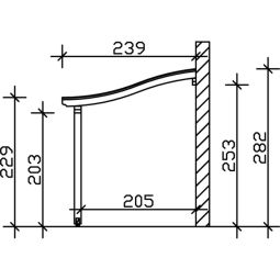 Skan Holz Terrassenüberdachung Venezia Terrassendach 11