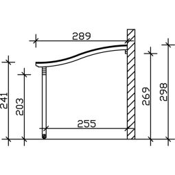 Skan Holz Terrassenüberdachung Verona Terrassendach 11