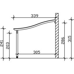 Skan Holz Terrassenüberdachung Verona Terrassendach 12