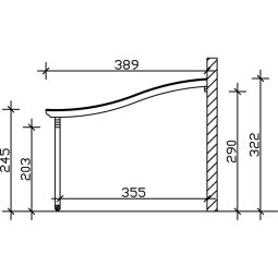 Skan Holz Terrassenüberdachung Verona Terrassendach 13